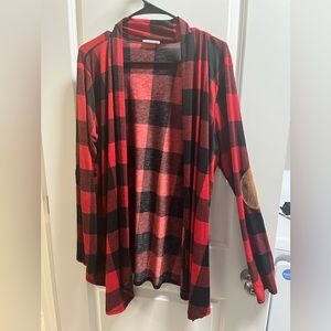 Buffalo plaid cardigan